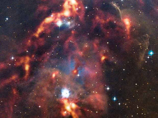 A imagem da região de Orion revela os locais secretos onde novas estrelas se formam Foto:  / ESO/Divulgação