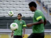 No Castelão, Seleção faz último treino antes de pegar México. Foto: Ricardo Matsukawa