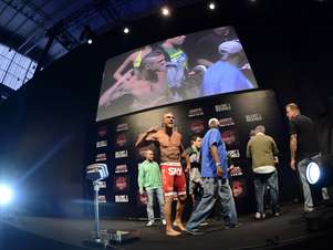 Belfort se mostrou confiante e apresentou penteado diferente Foto: Alexandre Loureiro/UFC / Divulgação