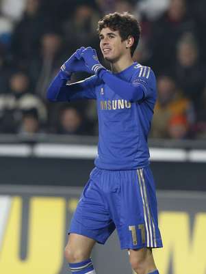 Oscar fez o gol da vitória do Chelsea Foto: AP