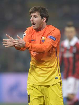 Messi teve atuação apagada no San Siro Foto: AFP