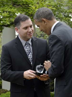 Jeff Charbonneau recebeu homenagem do presidente americano Barack Obama na semana passada Foto: AP