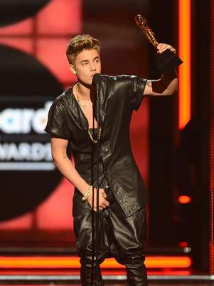 Justin Bieber foi vaiado no Billboard Music Awards, na noite do último domingo (19) Foto: Getty Images