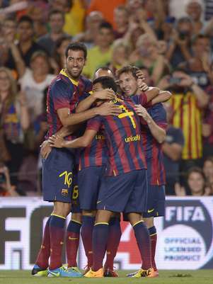 Barcelona não encontrou dificuldades para golear por 8 a 0 Foto: AP