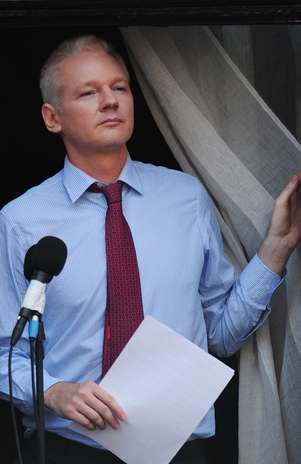 O fundador do Wikileaks está refugiado na embaixada do Equador em Londres Foto:  / AFP