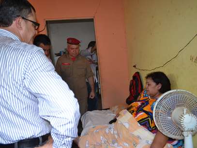 Raimunda de Fátima dos Santos, 58 anos, que tem 230 quilos e sofre de obesidade mórbida, foi levada para um hospital de Salvador Foto: Divulgação