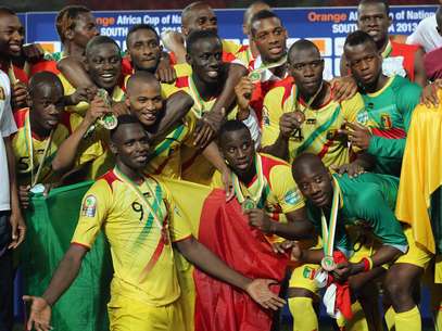 Mali festejou bastante a medalha de bronze Foto: Getty Images