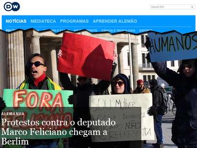 Os manifestantes enfrentaram o frio da capital alemã para protestar contra o pastor Foto: Reprodução