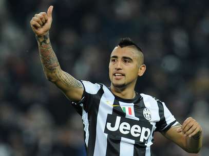 Arturo Vidal fez o gol da vitória da Juventus Foto: Getty Images