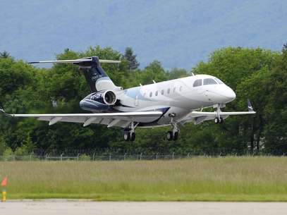 Protótipo do Embraer Legacy 500 é destaque na maior feira de aviação do mundo, a Ebace Foto: 