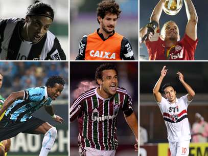 Ronaldinho, Pato, D'Alessandro, Zé Roberto, Fred e Jadson são destaques do campeonato Foto: 