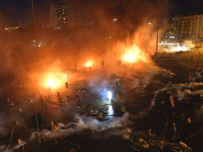 Visão geral da Praça Taksim após o auge dos protestos no dia 11 de junho Foto: Reuters