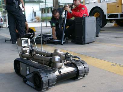 Robôs têm quatro câmeras e outros recursos para ajudar a polícia Foto: Ney Rubens / Especial para Terra