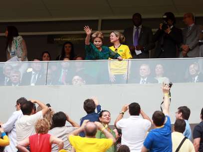 Presidente Dilma Rousseff foi vaiada durante a cerimônia de abertura da Copa das Confederações Foto: Getty Images