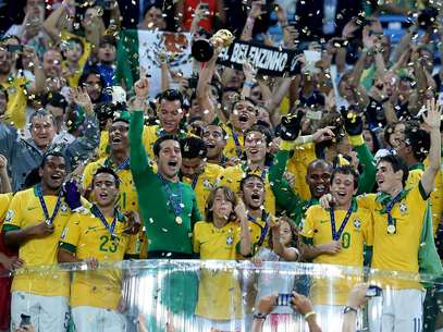 Título da Copa das Confederações recolocou o Brasil entre as 10 melhores seleções do mundo Foto: Ricardo Matsukawa / Terra