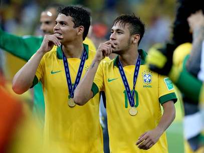 Brasil de Thiago Silva e Neymar conquistou a Copa das Confederações Foto: Ricardo Matsukawa / Terra