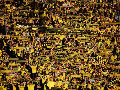 Como já era de se esperar, Borussia Dortmund lidera a média de público entre todos times do mundo Foto: Getty Images Como já era de se esperar, Borussia Dortmund lidera a média de público entre todos times do mundo Foto: Getty Images