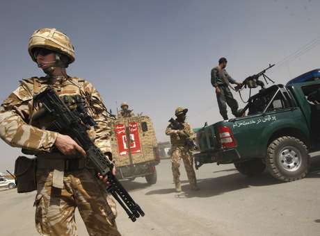 Soldados britânicos em operação no Afeganistão (foto de 2009) Foto: AP