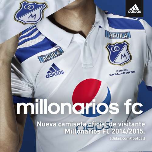 camiseta de millonarios blanca