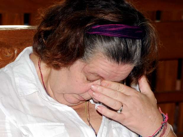Lindsay chora após sentença Foto:  / AFP