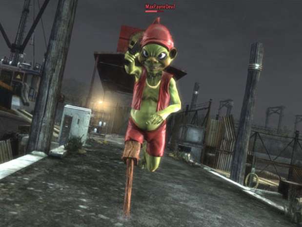 Um cruel Saci Pererê é o novo personagem jogável do DLC 'Deathmatch Mada In Heaven', lançado nesta terça-feira (22) para 'Max Payne 3' Foto: Reprodução