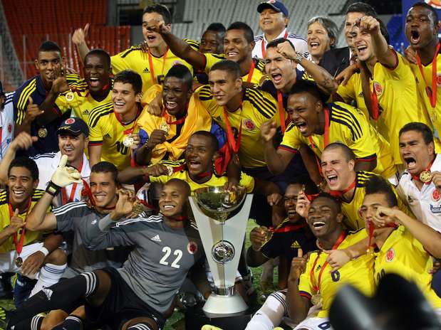 Equipe da Colômbia conquistou o Sul-Americano Sub-20 Foto:  / EFE