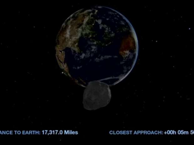 Apesar de não haver risco de colisão com a Terra, asteroide pode atingir satélites Foto: Nasa / Reprodução