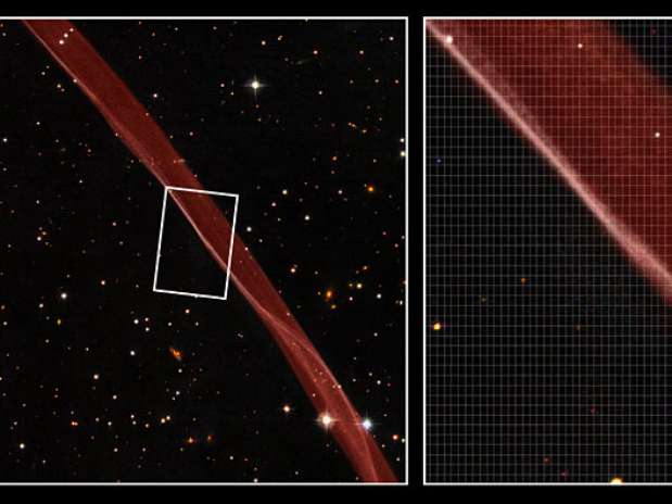 Observações do Very Large Telescope mostram frente de choque do resto de supernova SN 1006 Foto: ESO / Divulgação