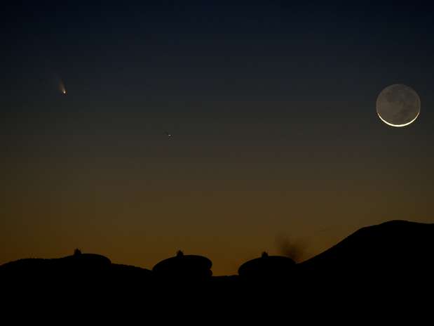 Cometa foi visto com mais facilidade no Novo México Foto: AFP