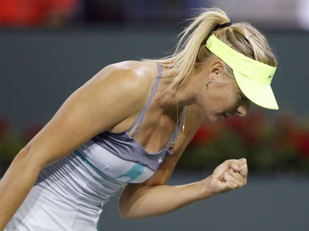 Sharapova festeja triunfo sobre compatriota em semi Foto: Reuters