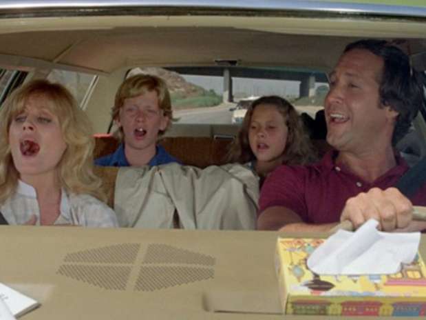Cena do longa de 1983, sobre as férias de verão da família Griswold Foto: Divulgação