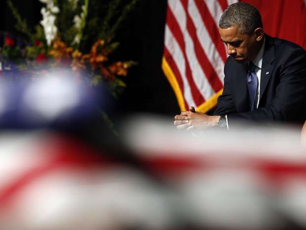 Obama homenageou os mortos na explosão de uma fábrica de fertilizantes na semana passada em West Foto: AP