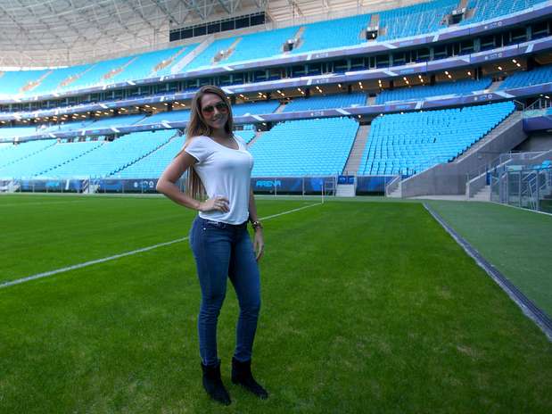 Filha de Renato Gaúcho foi pela primeira vez à Arena do Grêmio Foto: Lucas Uebel/Grêmio / Divulgação Filha de Renato Gaúcho foi pela primeira vez à Arena do Grêmio Foto: Lucas Uebel/Grêmio / Divulgação