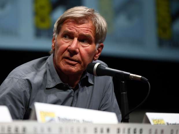 Eterno ator que viveu Indiana Jones em conferência na Comic Con 2013, realizada em julho, em San Diego Foto: Getty Images