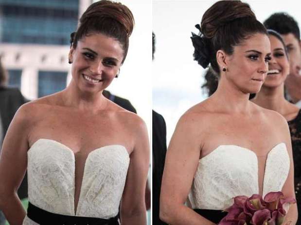Helô (Giovanna Antonelli) usará um vestido tomara que caia de renda para se casar em 'Salve Jorge' Foto: TV Globo / Divulgação