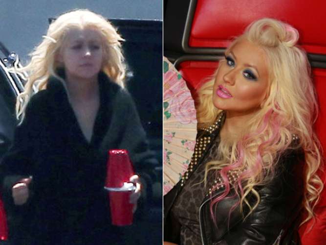 Maquillaje de famosas, antes y después 9