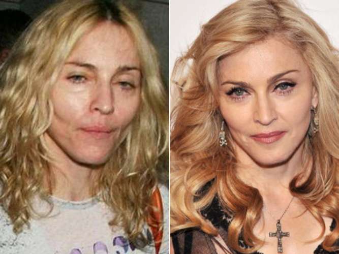 Maquillaje de famosas, antes y después 3