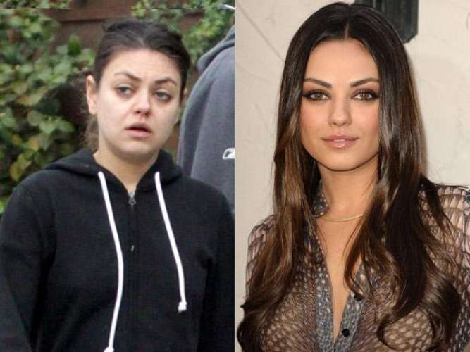 Maquillaje de famosas, antes y después 7