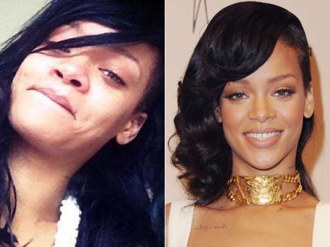 Maquillaje de famosas, antes y después 11