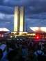 Manifestantes ocupam a Esplanada dos Ministérios em Brasília. Foto: Gustavo Gantois