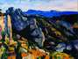 Rochedos em LEstaque, de Paul Cézanne, peça da exposição Romantismo  A arte do entusiasmo; óleo sobre tela Foto: João Musa / Museu de Arte de São Paulo Assis Chateaubriand