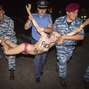 Ativistas do Femen são detidas após protesto na Ucrânia.