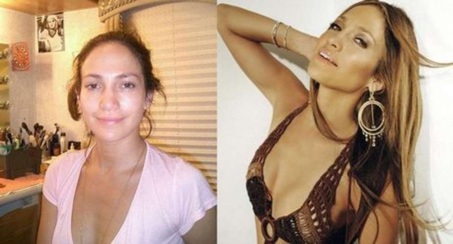 Maquillaje de famosas, antes y después 16