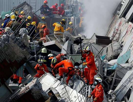 Terremoto atinge Taiwan e causa mortes e destruição Foto: Getty Images