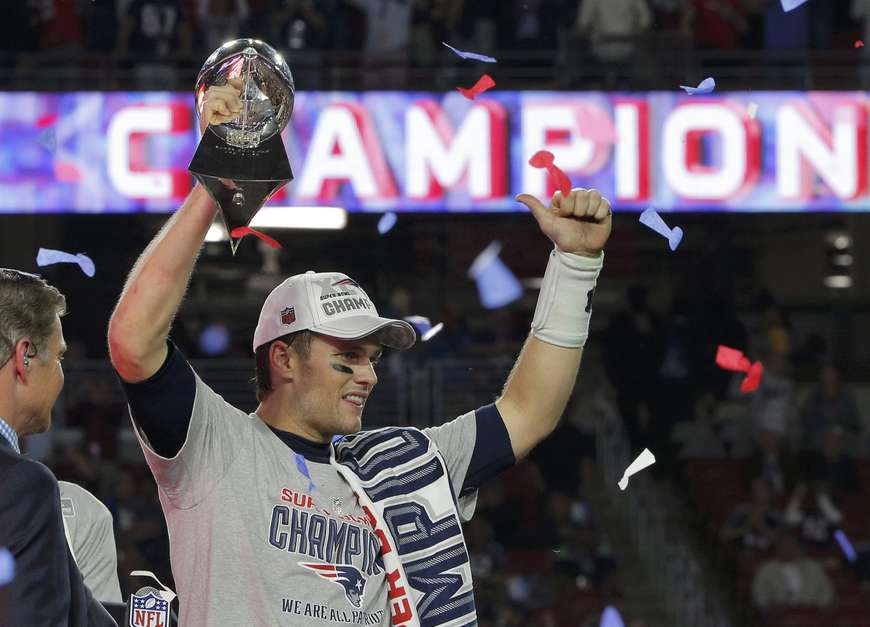 O New England Patriots se tornou tetracampeão do Super Bowl neste domingo ao derrotar o Seattle Seahawks por 28 a 24 Foto: Brian Snyder