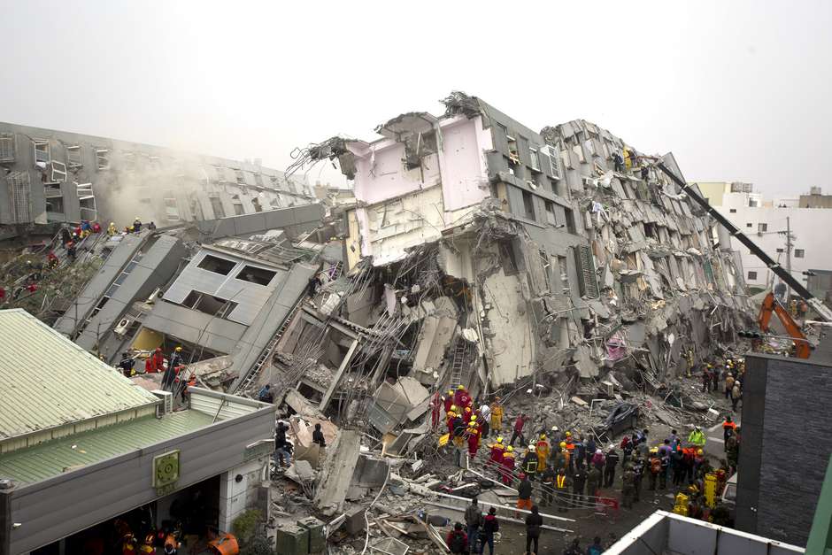 Terremoto atinge Taiwan e causa mortes e destruição Foto: Getty Images