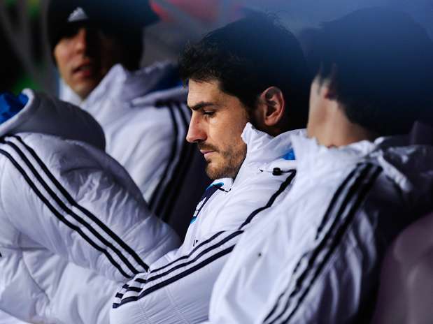 Casillas ficou no banco e viu Real Madrid perder para o Málaga Foto: Getty Images