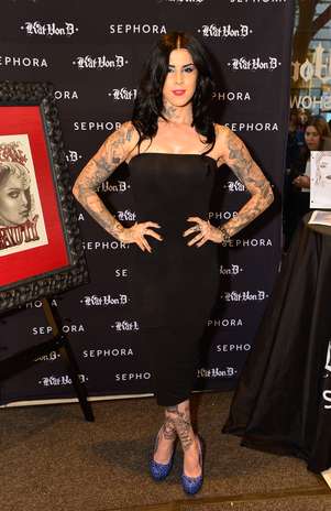 Tatuadora Kat Von D lança linha de maquiagem nos EUA Foto: Getty Images