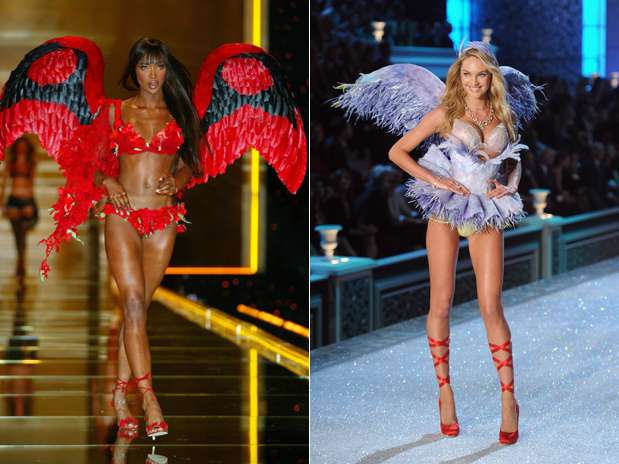 Em 16 anos de Victoria's Secret Fashion Show diversas modelos já vestiram as famosas asas de Angel da grife Foto: Getty Images