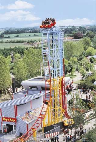 Bonbonland, Dinamarca: a cerca de 100 km de Copenhague, capital da Dinamarca, o parque de Bonbonland é um dos mais populares do país, com atrações para toda a família, montanhas-russas e diferentes brinquedos. No entanto, o que realmente chama a atenção no parque é sua irreverência que chega a ser escatológica, com imagens de animais fazendo suas necessidades e outras figuras de gosto duvidoso Foto: Divulgação
